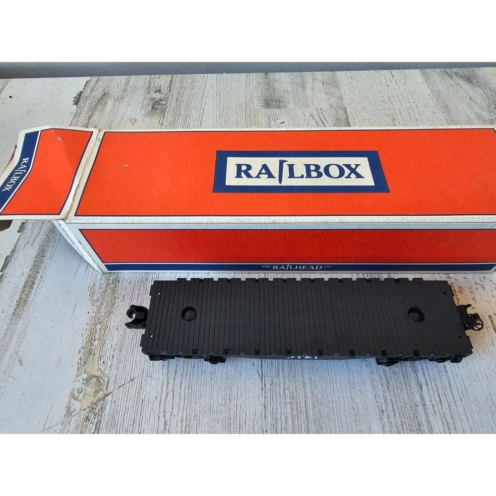 Railhead Lionel black flat car DT&I vintage railbox new